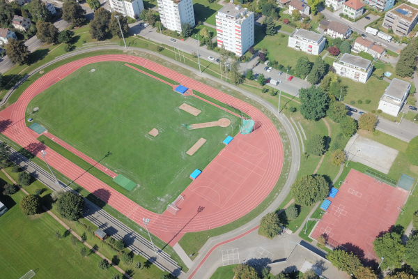 Sportanlage Lindenhof von oben