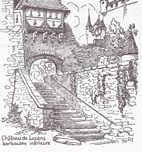 entrée du château de Lucens