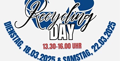Flyer des Recycling Days mit den Daten