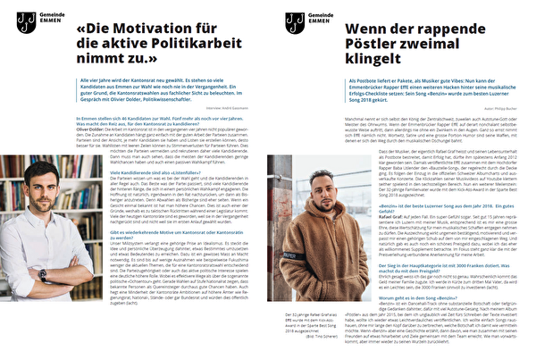Vollständige Interview aus dem Emmenmail