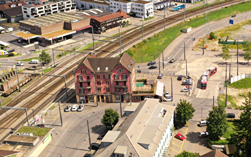 Luftbild Restaurant Bahnhof.