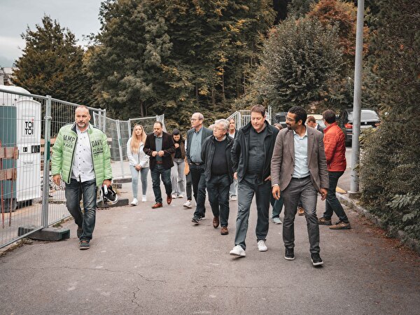 Baustellenbesichtigung Hübeli