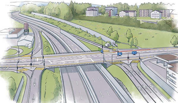 Autobahnschluss A2 Emmen-Nord