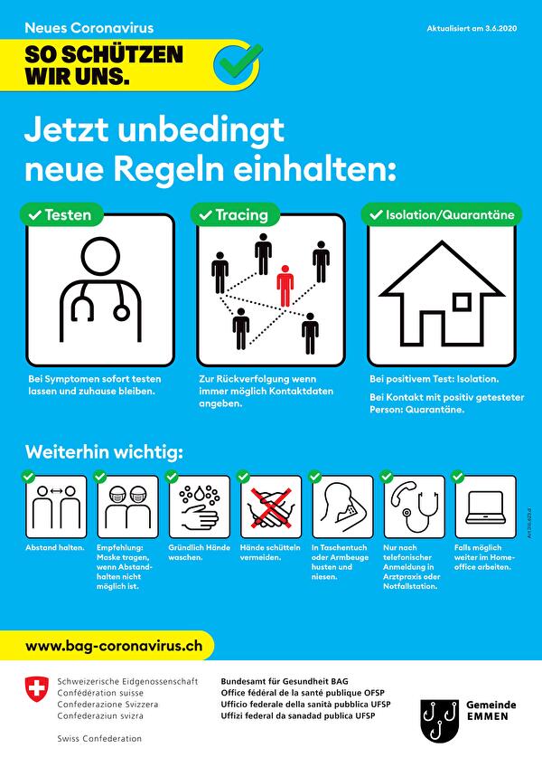 BAG Plakat Coronavirus