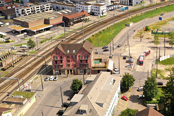 Luftbild Restaurant Bahnhof.
