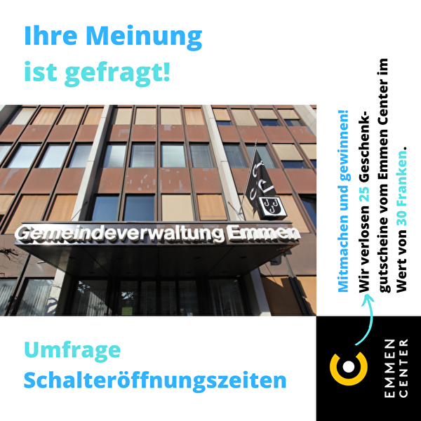 Umfrage Schalteröffnungszeiten