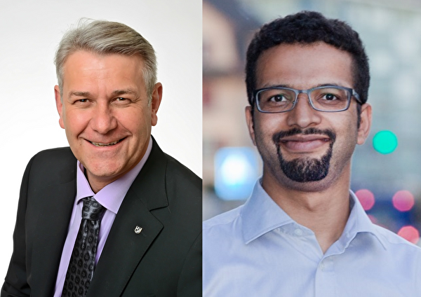 Patrick Schnellmann (CVP) und Brahim Aakti (SP)