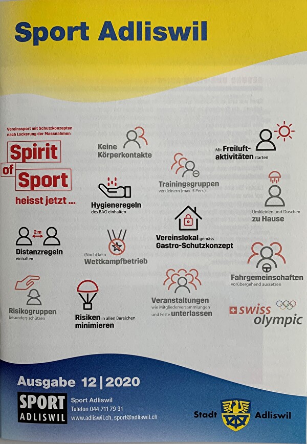 Titelbild Sportbroschüre