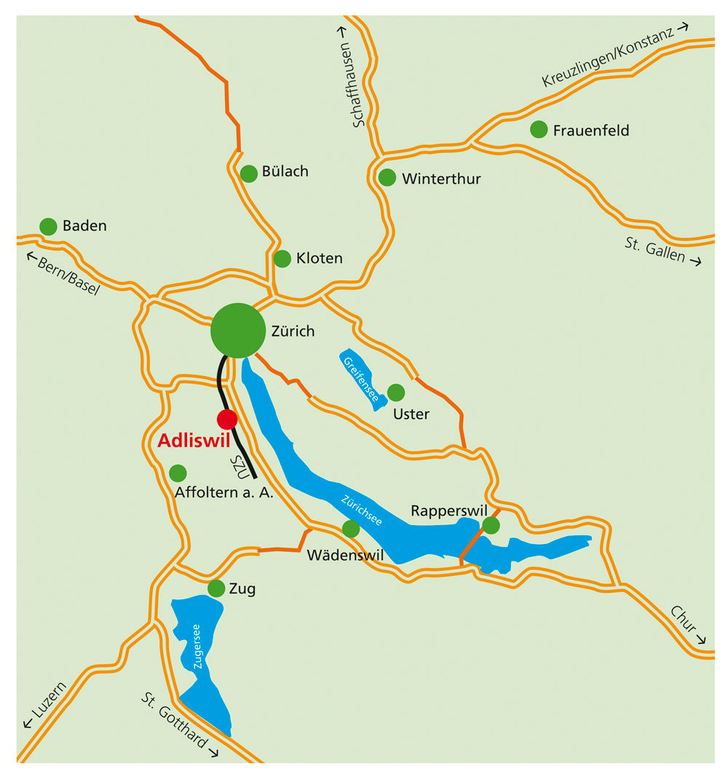 Verkehrslage Adliswil
