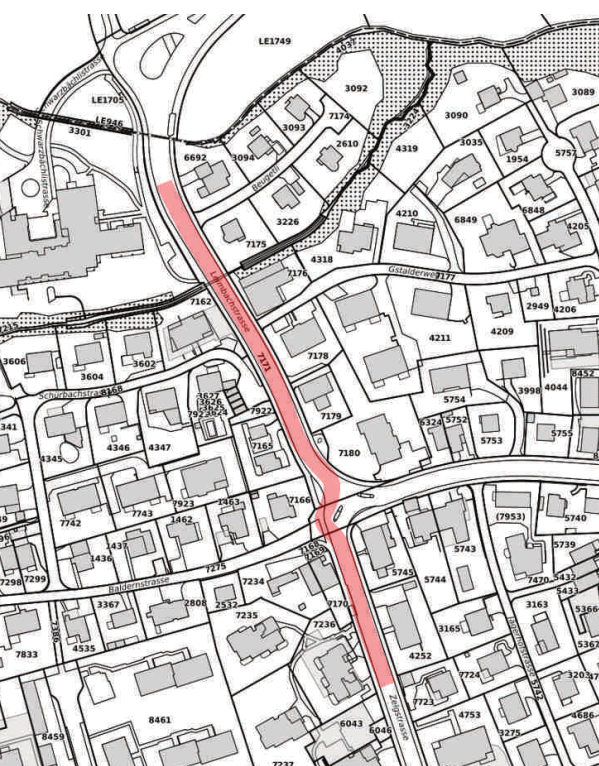 Baustelle Zelg-, Leimbachstrasse