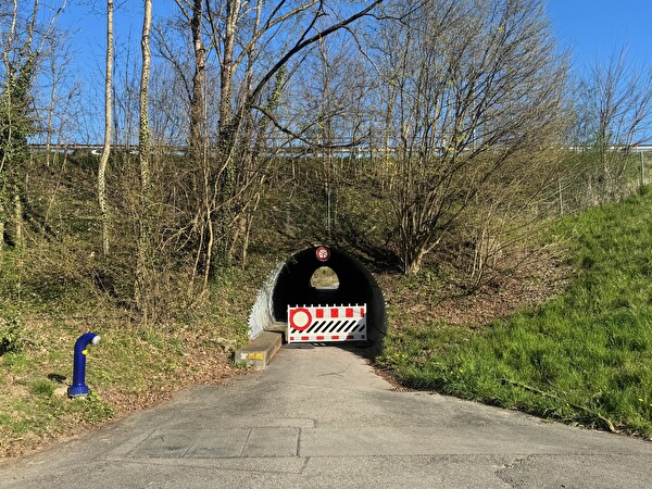 fermeture passage sous-autoroute