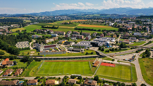 Vue générale de Granges-Paccot