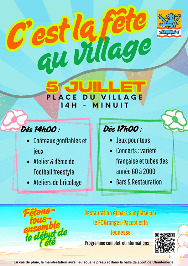 Fête au village 2025 Granges-Paccot