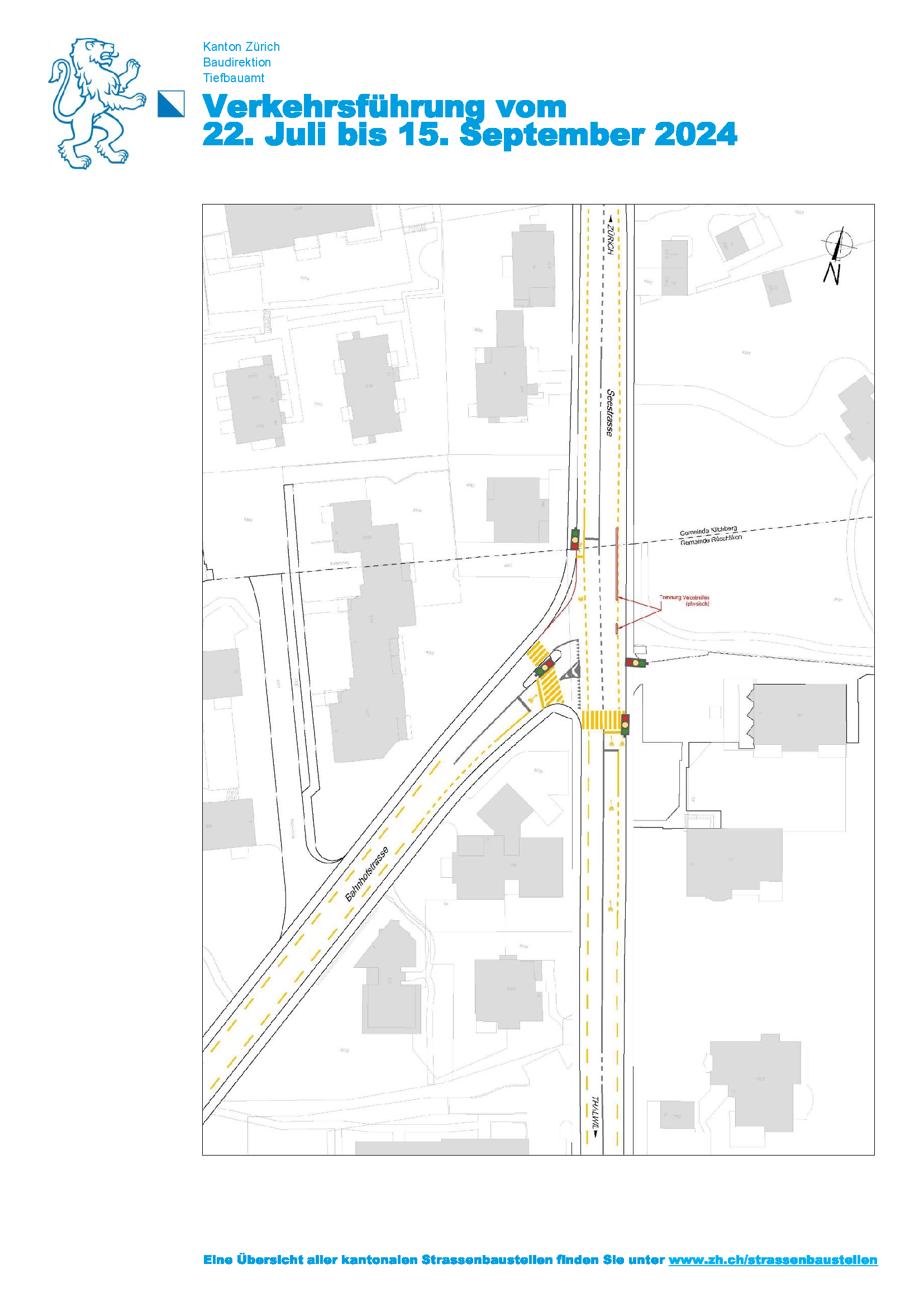 Testversuch Verkehrsführung