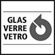 Symbol Glas Entsorgung