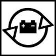 Symbol Entsorgung Autobatterien