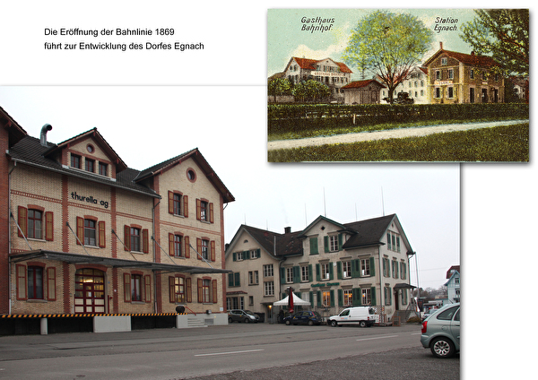 Mosterei und Bahnhof Egnach