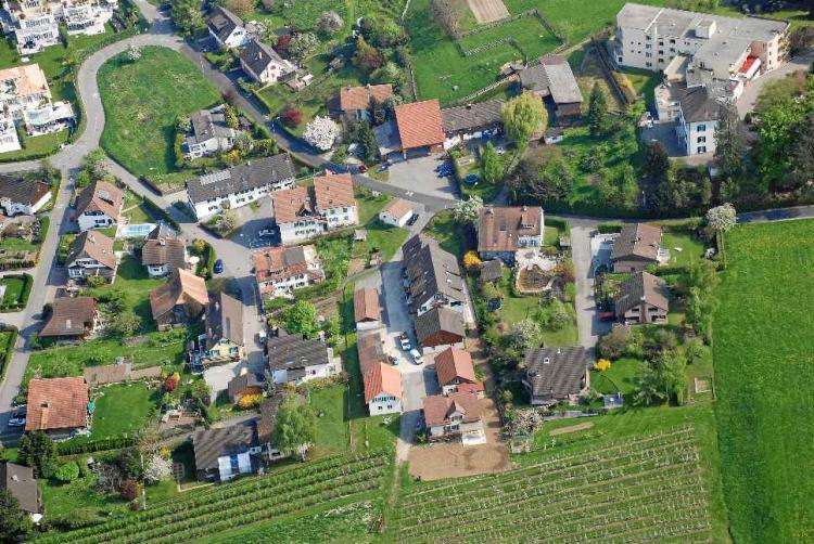 2009 / Luftaufnahme Hinterdorfstrasse, Müslenstrasse / Trottenstrasse / Felchengass / untere Buchen