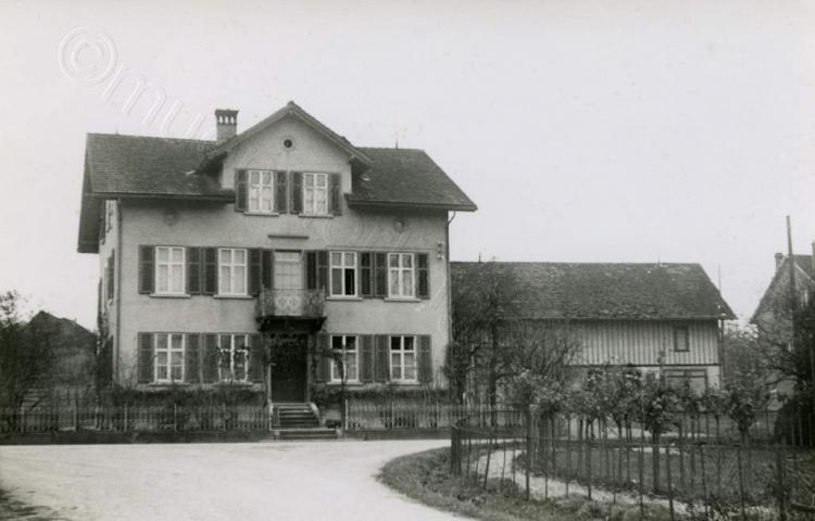 Seestrasse Einmündung zum Bahnhof mit Baugeschäft Schelling