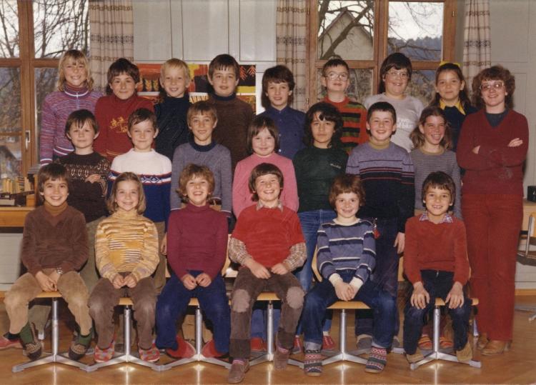 1974 Schule Scherzingen / Lehrerin Vreni Gentsch