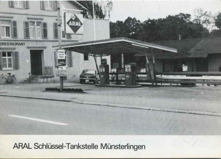 Araltankstelle beim Restaurant Bahnhof