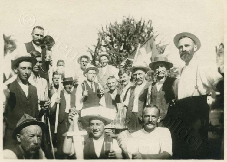 1922 Fahnenweihe Schützengesellschaft, Bautrupp