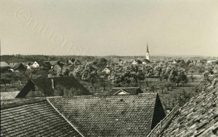 Rebhalde von der Gutsverwaltung aus