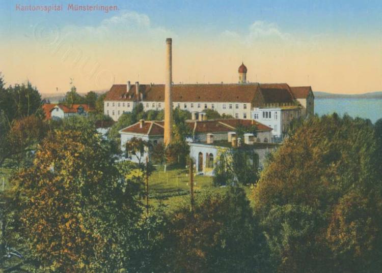 1914 / Vordergrund: Spitalwäscherei