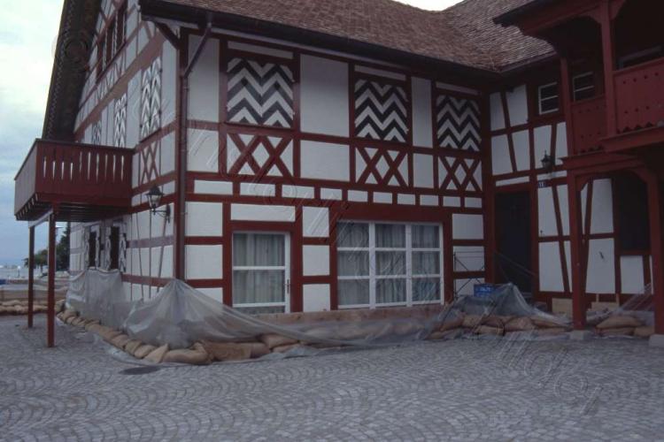 Seedorf mit Hochwasserschutz