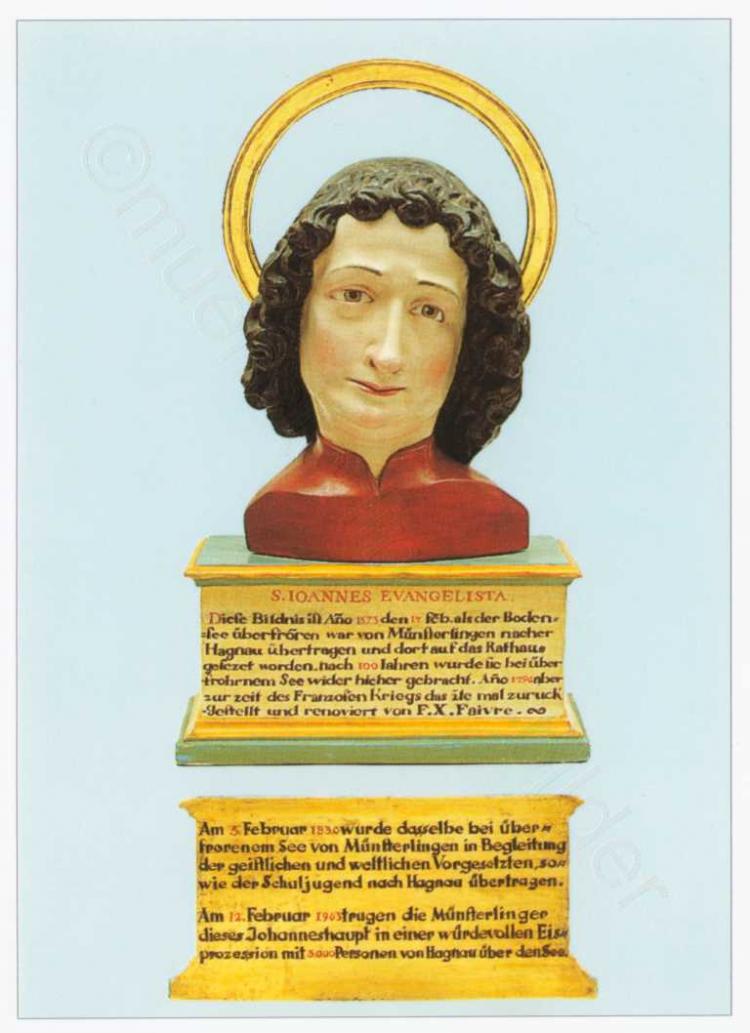Büste des heiligen Johannes