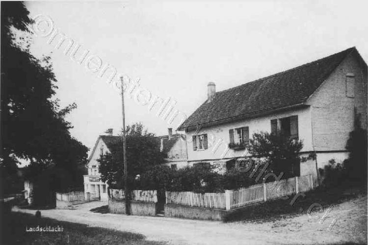 Hinterdorfstrasse / hinten: Konsum-Verein