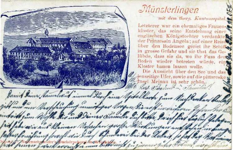 1906 / oberhalb Gutsverwaltung, Zehntenscheune abgebrochen ca. 1897