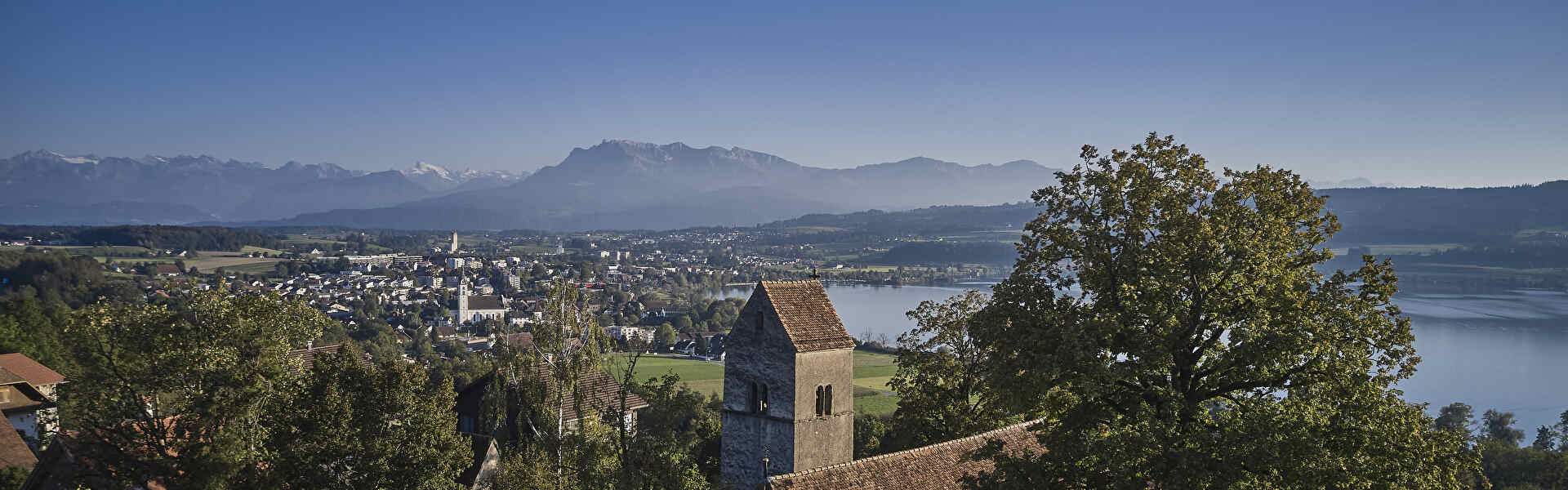 Flugaufnahme Städtli, Perspektive von Kirchbühl