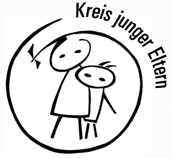 Kreis junger Eltern