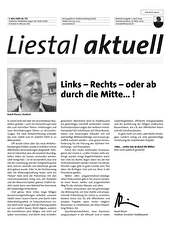 Titelseite Liestal aktuell vom 5. März 2009