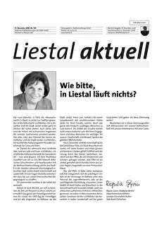 Titelseite Liestal aktuell vom 27.11.2008