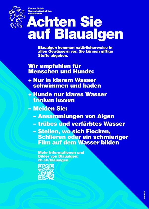 Verhaltensempfehlungen bei Blaualgen