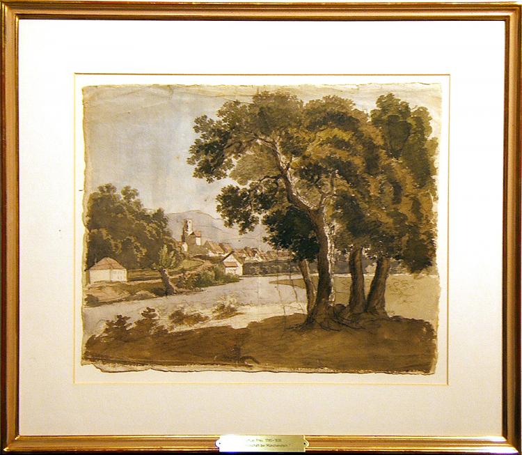 Bleistiftzeichnung/Aquarell