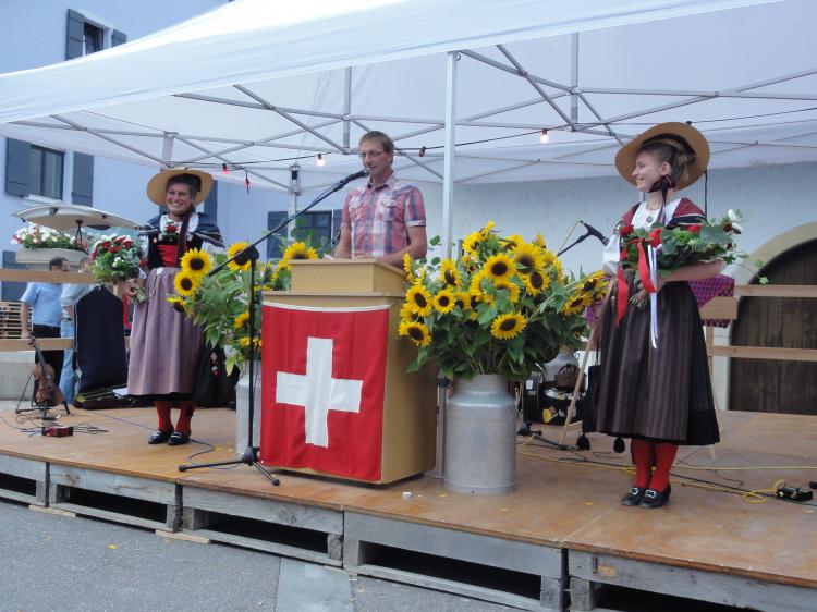 Begrüssung durch Gemeindepräsident Peter Buser