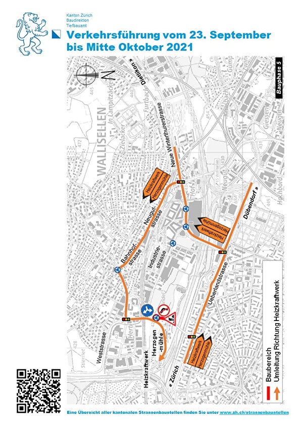 Verkehrsführung Weststrasse