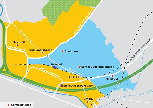 Gebietsaufteilung