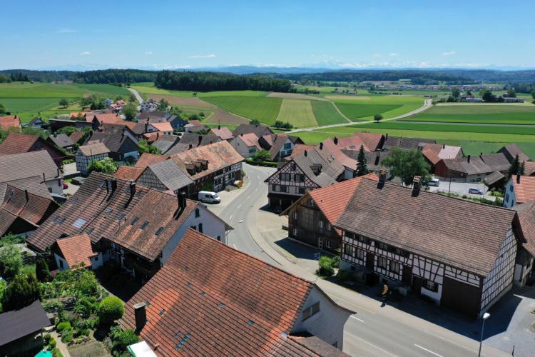 Hauptsrasse vom Kirchenturm 2019