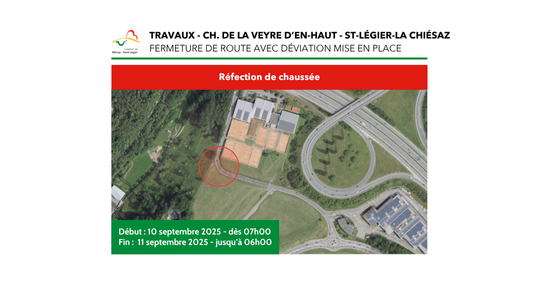 Travaux - Ch. de la Veyre d’En-Haut - St-Légier-La Chiésaz