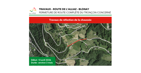 Travaux - Route de l’Alliaz - Blonay