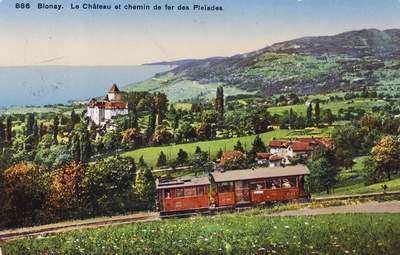 Le Château de Blonay et le chemin de fer des Pléiades