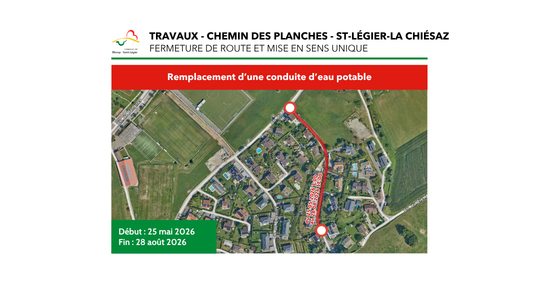 Travaux - Chemin des Planches - St-Légier-La Chiésaz