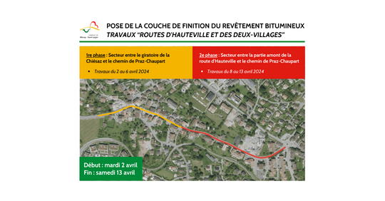 Travaux - Routes d'Hauteville et des Deux-Villages 