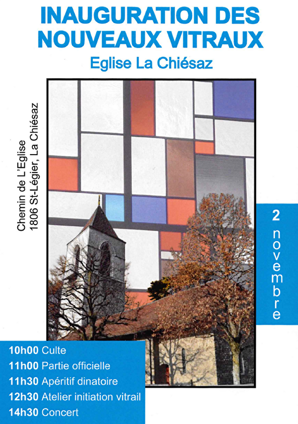 Flyer Inauguration des nouveaux vitraux
