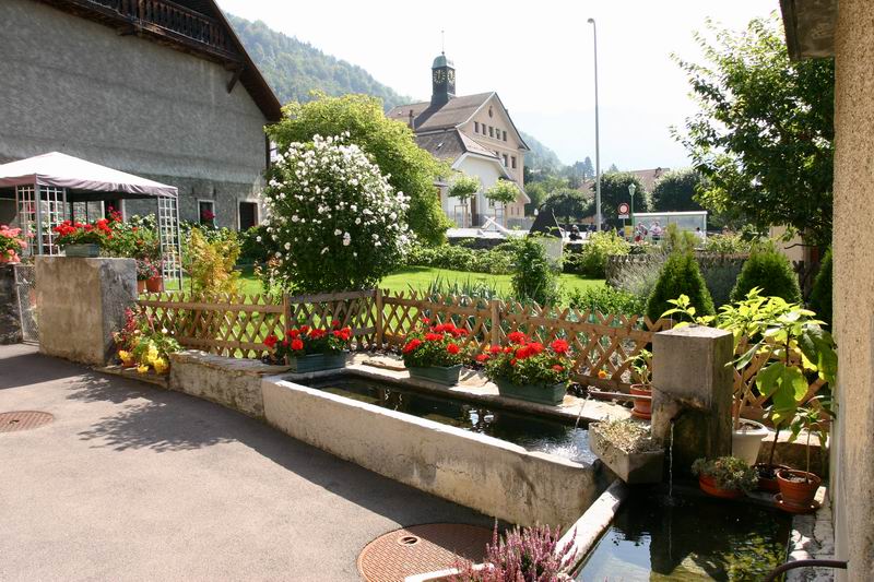 Collège et fontaine de la Ruelle de Cojonnex