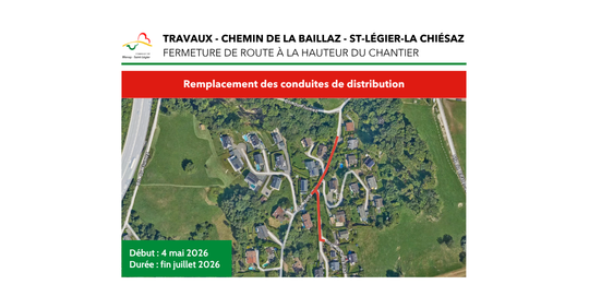 Chemin de la Baillaz et impasse de la Baillaz - Travaux